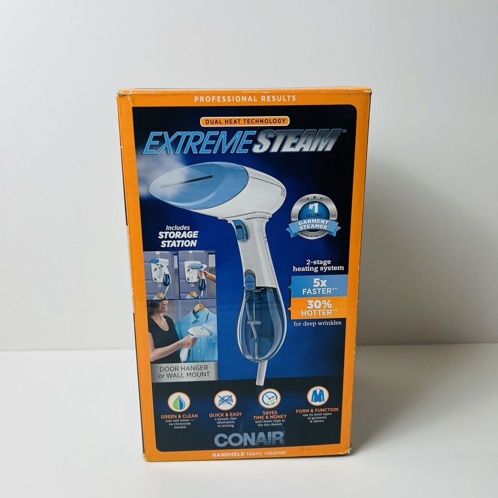Conair Extreme Steam Compact Portable Dual Heat Handheld Fabric Steamer GS45RS - Picture 2 of 10